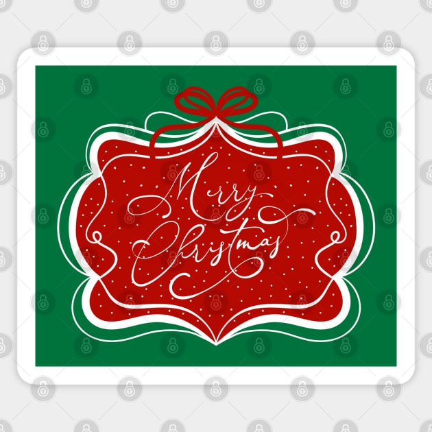 MERRY CHRISTMAS Sticker by MAYRAREINART